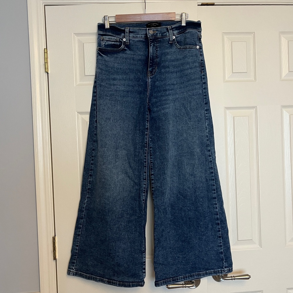 Banana Republic Dark Wash Wide-Leg Jeans